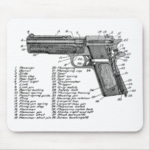 Gun Diagram V2 Mouse Mat