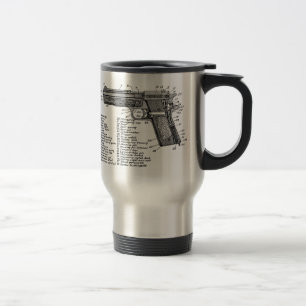 Gun Diagram V2 Travel Mug