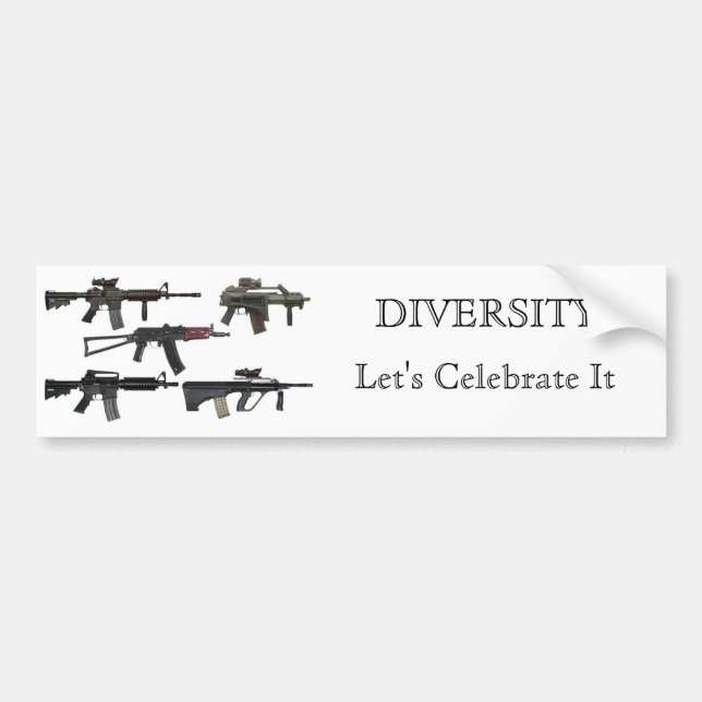 Gun Diversity Bumper Sticker (Front)