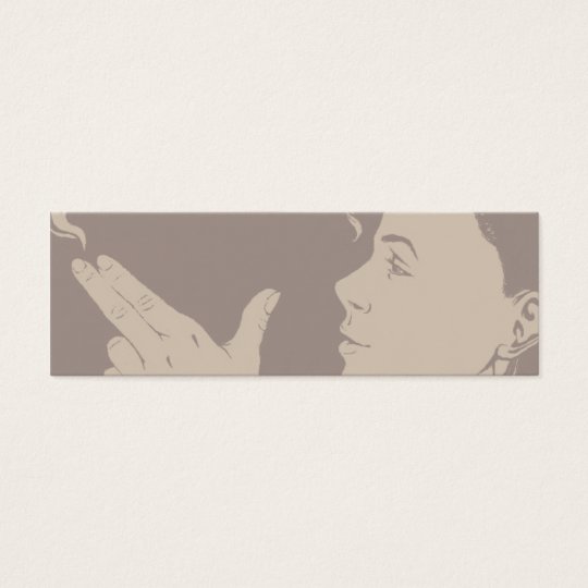 Gun Hands Bookmark Mini Business Card