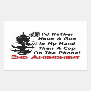 Gun In My Hand! Rectangular Sticker