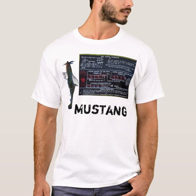 Gun Instructions P-51 Mustang T-Shirt (Front)