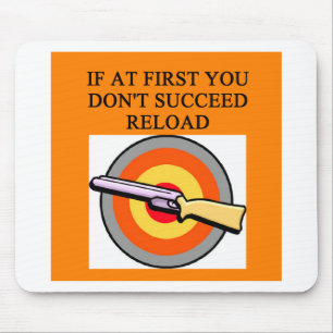 gun owner joke mouse mat