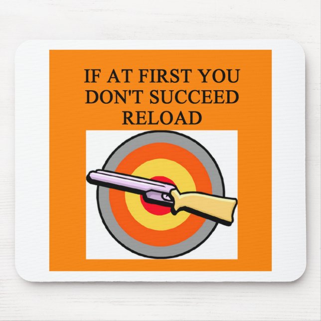 gun owner joke mouse mat (Front)