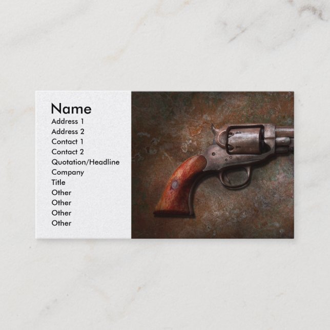 Gun - Police - Dance for me Business Card (Front)