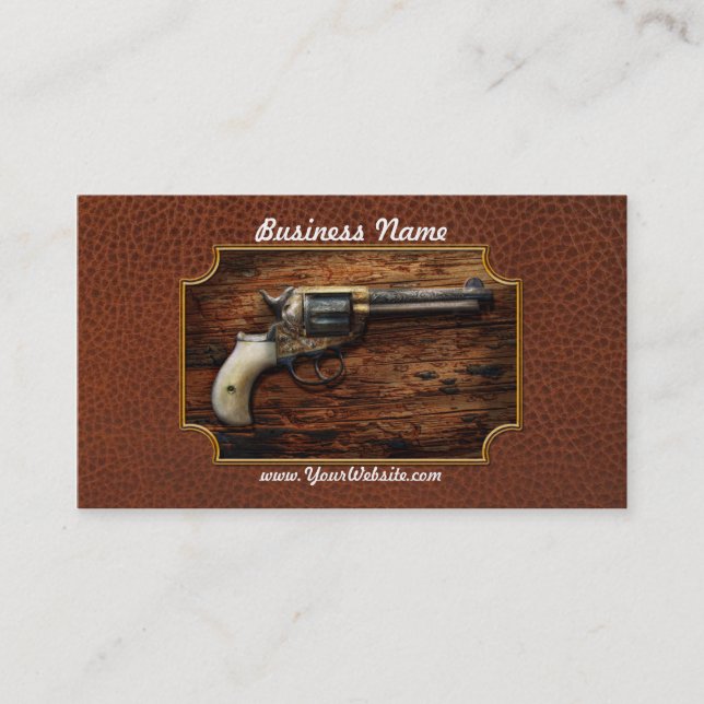 Gun- Police - True Grit Business Card (Front)