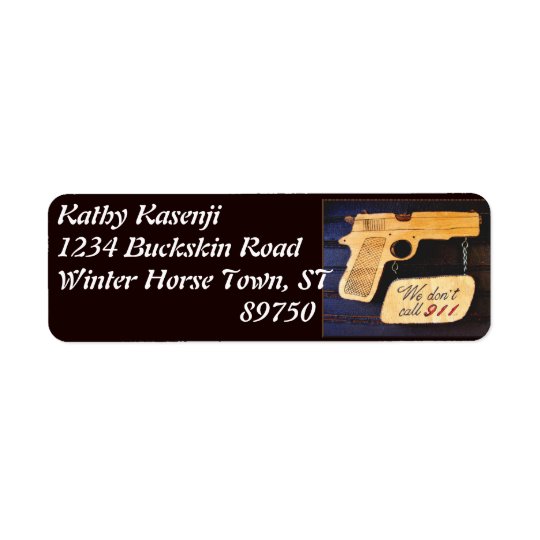 Gun Return Address Label