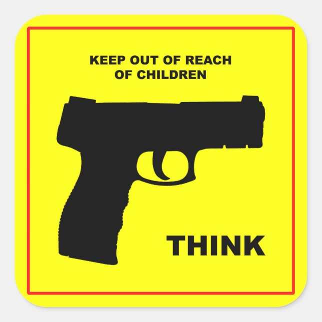 Gun Safety Stickers (Front)