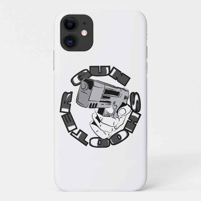 Gun shooter illustration Case-Mate iPhone case (Back)