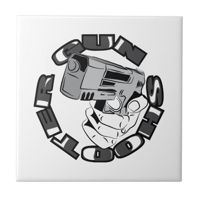 Gun shooter illustration tile (Front)