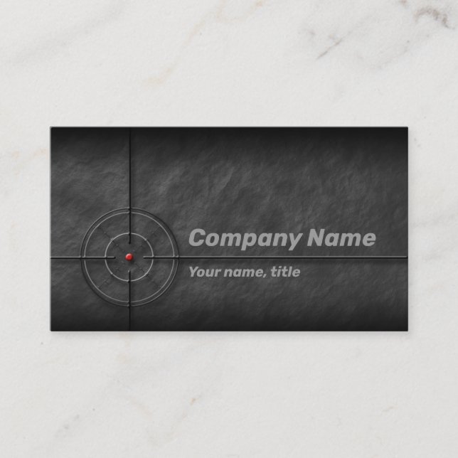 Gun Shop Target Business Card (Front)