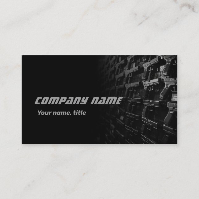 Gun Shop Target Business Card (Front)