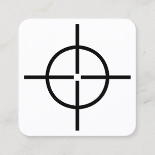 Gun Sight Square Business Card
