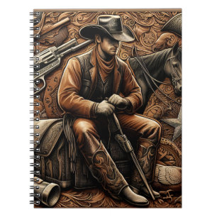 Gun-Slinging Cowboy: Wild West Portrait Notebook