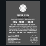 Gun Target, Gunsmith, Gunstore Advertising Flyer<br><div class="desc">Gun Target,  Gunsmith,  Gunstore Advertising Flyers By The Business Card Store.</div>