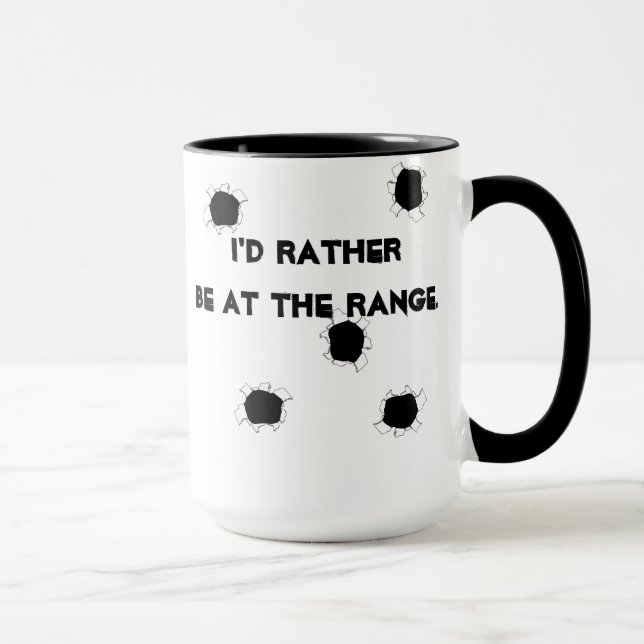 Gun Target Shooting Range Mug (Right)