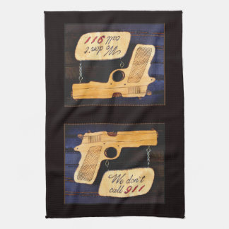 Gun Tea Towel