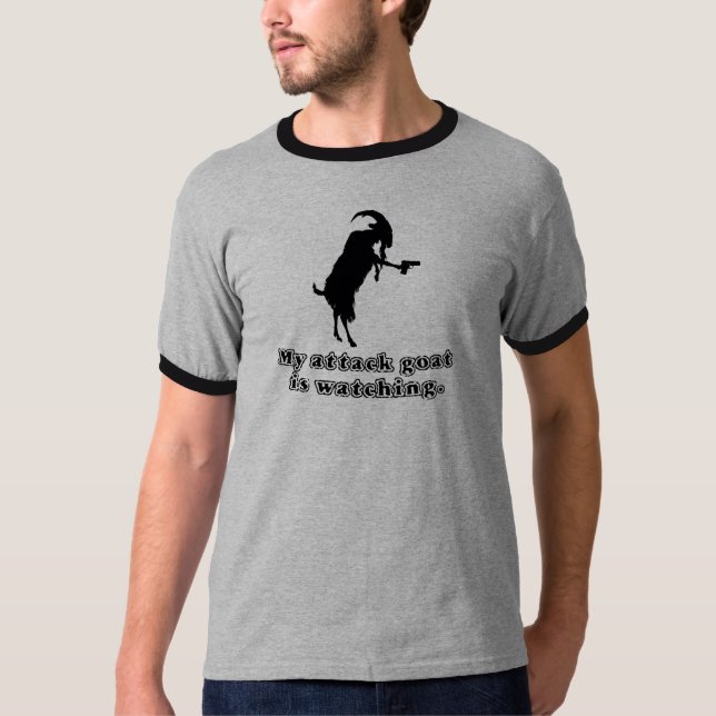 Gun toting Goat shirt (Front)