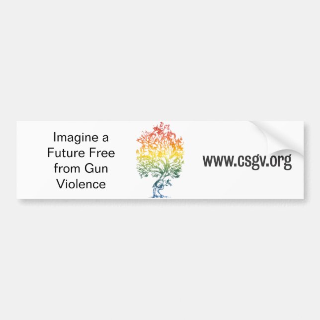 Gun-Tree Image Bumper Sticker (Front)