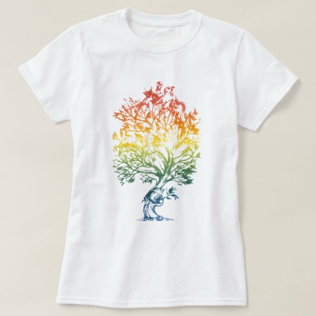 Gun-Tree-Image T-Shirt (Design Front)