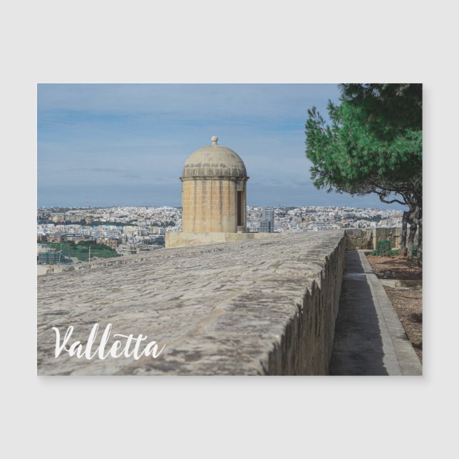 Gun turret on old city walls in Valletta, Malta (Front)