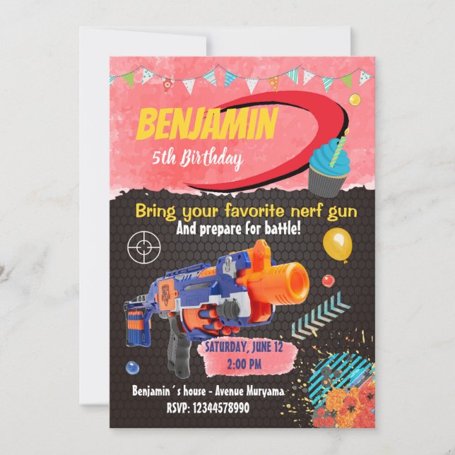 Gun War Invitation (Front)