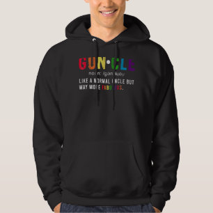Guncle Uncle Gay Fabulous Awesome Lgbtq  Fathers D Hoodie