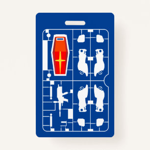 gundam rx 78 amuro ray gunpla builder runner hobby ID badge