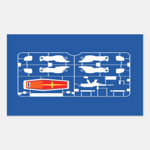 gundam rx 78 amuro ray gunpla builder runner hobby rectangular sticker