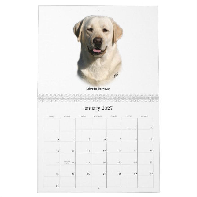 Gundog Breeds Calendar (Jan 2027)