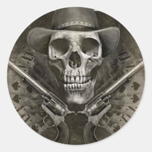 Gunfighter Classic Round Sticker