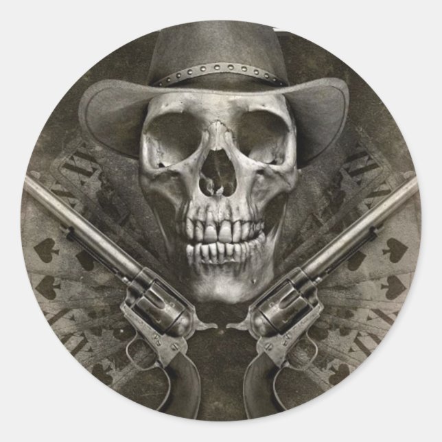 Gunfighter Classic Round Sticker (Front)