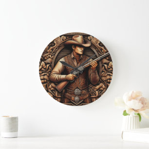 Gunfighters Legacy Large Clock