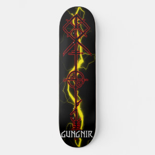Gungnir Odin Spear Red Skateboard