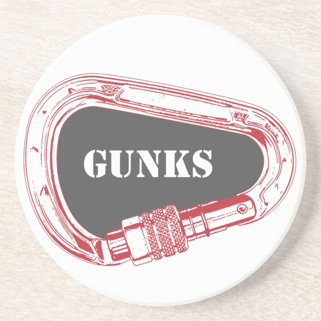 Gunks Climbing Carabiner Coaster (Front)