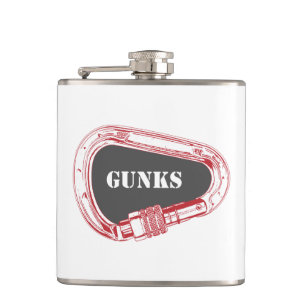 Gunks Climbing Carabiner Hip Flask
