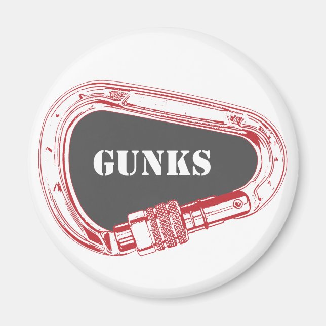 Gunks Climbing Carabiner Magnet (Front)