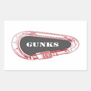 Gunks Climbing Carabiner Rectangular Sticker