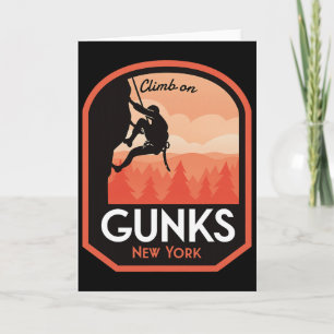 Gunks New York Rock Climbing Card