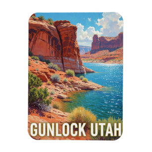 Gunlock Utah Desert Reservoir Escape Magnet