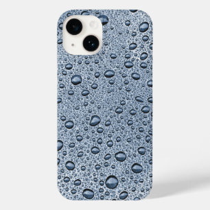 Gunmetal grey water droplets Case-Mate iPhone 14 case