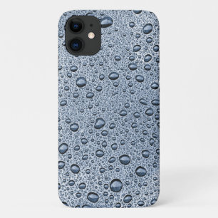 Gunmetal grey water droplets iPhone 11 case