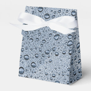 Gunmetal grey water droplets favour box