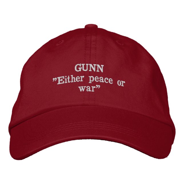 Gunn Clan Motto Embroidered Hat (Front)