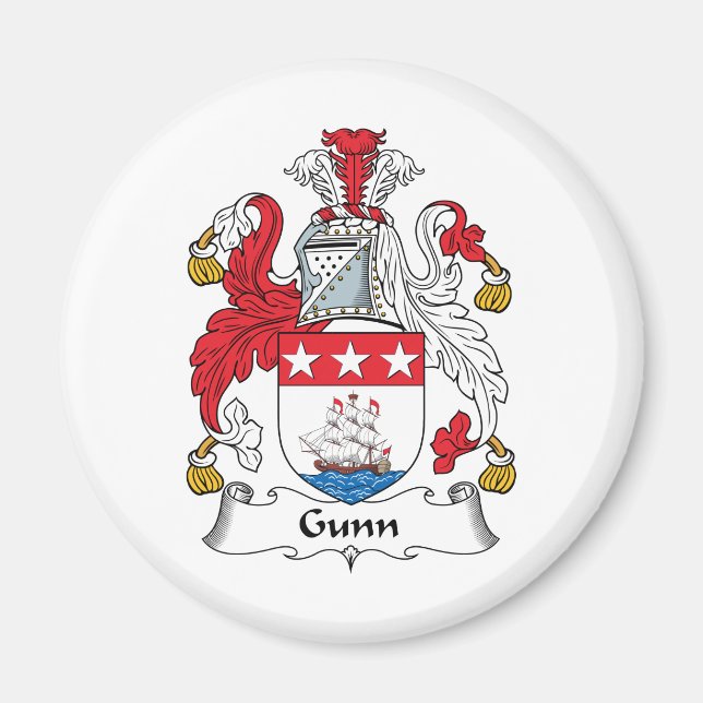 Gunn Family Crest Magnet (Front)