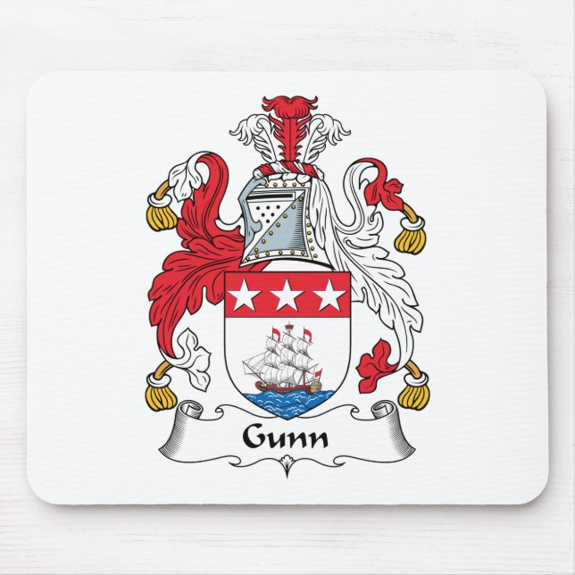 Gunn Family Crest Mouse Mat (Front)