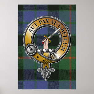 Gunn Tartan & Badge Poster
