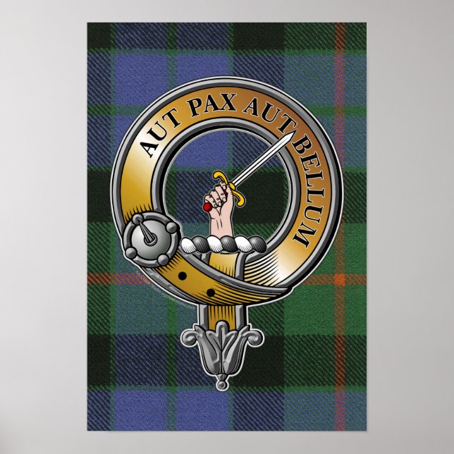 Gunn Tartan & Badge Poster (Front)