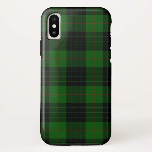 Gunn tartan green black plaid Case-Mate iPhone case (Back)