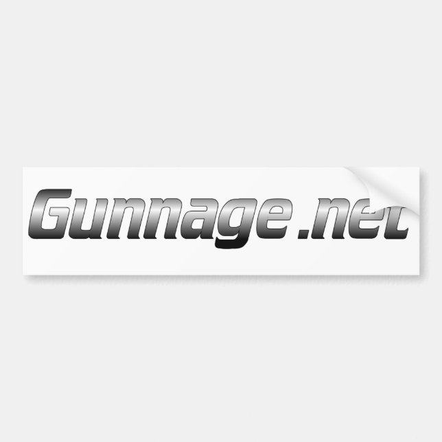 Gunnage.net Bumper Sticker (Front)